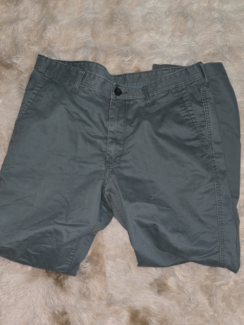 Haggar LK Life Gray Comfort Men’s Relaxed Loose Fit Carpenter Pants 36 X 32